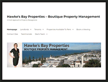 Tablet Screenshot of hawkesbayproperties.net.nz